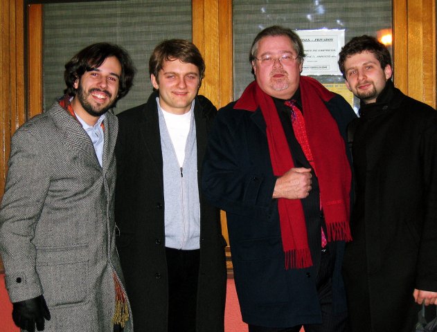 Con Iván Martín, Kirill Karabits e Ilya Gringolts. Madrid 2005